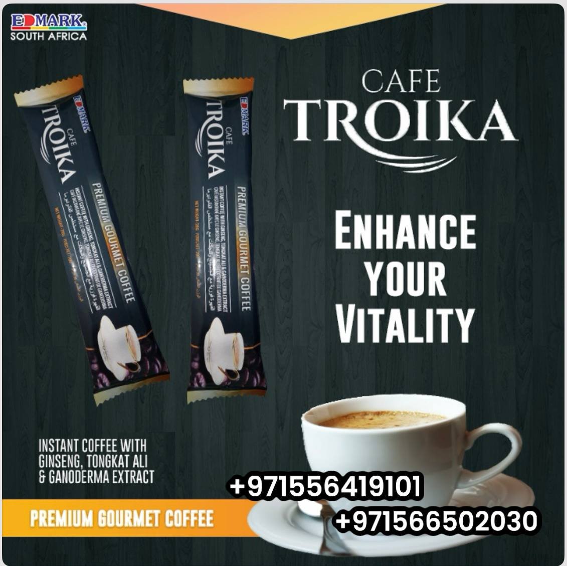 Edmark Troika coffee for Men ادمارك قهوة ترويكا المنشطة للرجال ايدمارك - الصورة 3